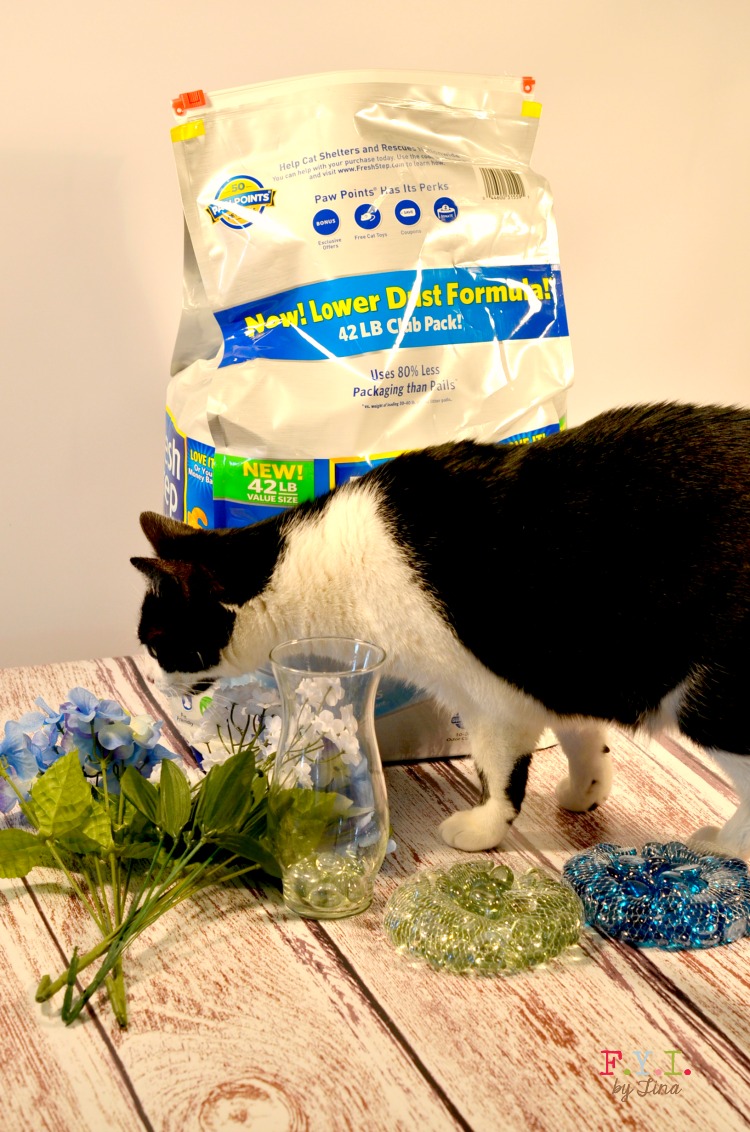 DIY Decorative Odor Absorbing Floral Vase & More Ways to Use Cat Litter
