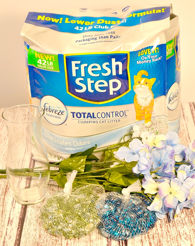 DIY Decorative Odor Absorbing Floral Vase & More Ways to Use Cat Litter
