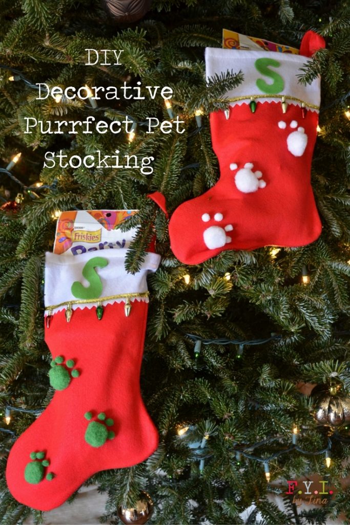 Purrfect Pet Stocking A Decorative DIY Pet Stocking FYI By Tina