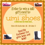 Umi Shoes $60 Gift Card Giveaway {ends 10/5/14}