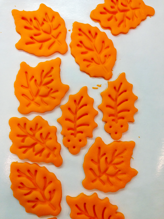 Fall Leaf Sugar Cookies In Process 11