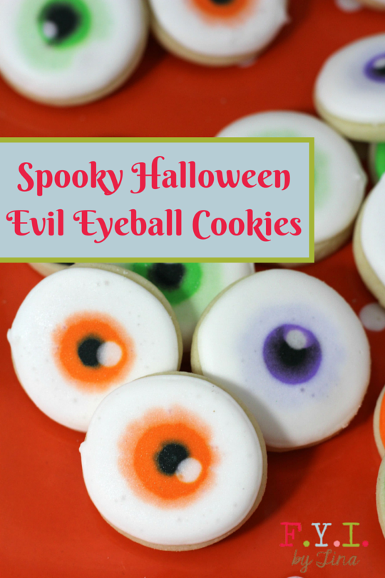 Spooky Halloween Evil Eyeball Cookies - Tumblr Graphic