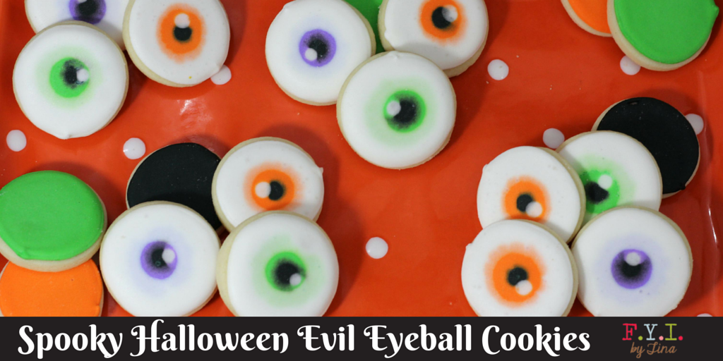 Spooky Halloween Evil Eyeball Cookies - Twitter Image