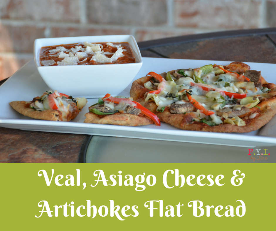 Veal, Asiago Cheese & Artichokes Flat Bread