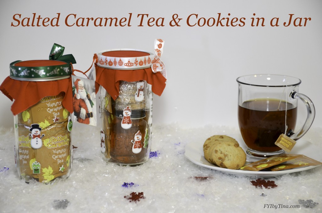 Salted Caramel Tea & Cookies in a Jar Gift Idea