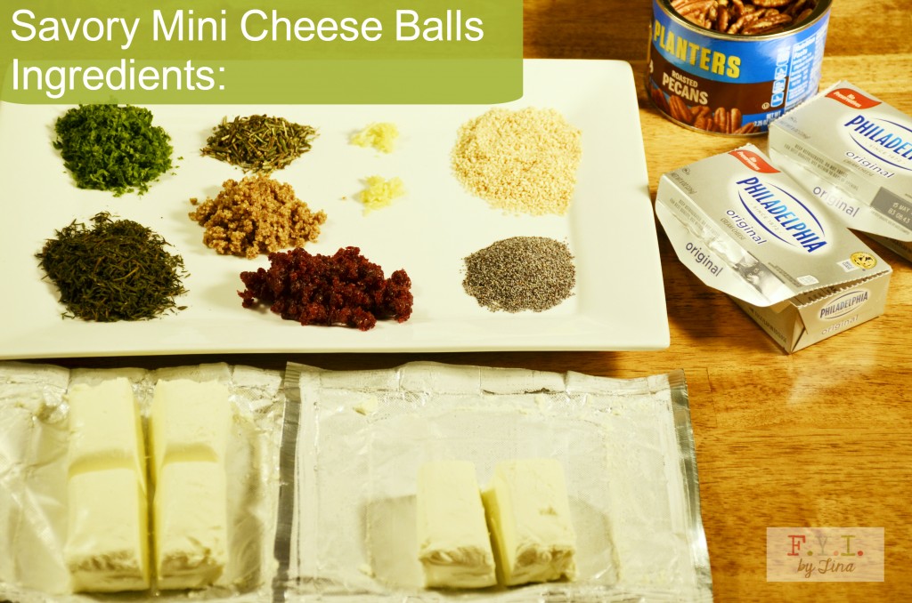 Savory Mini Cheese Balls Ingredients