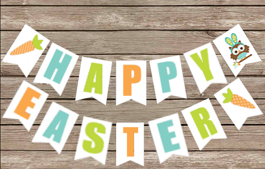 Check out this super easy way to do your own decorations for Easter! Print my free super fun Happy Easter Banner! Print, cut, and decorate TODAY!