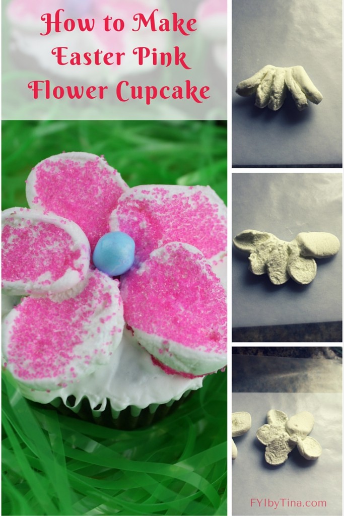 Yummy treat time! These are super yummy Easter Pink Flower Cupcake's you can make at home to impress all the taste-buds. With a chocolate treat and marshmallows on top, who will not love these! 