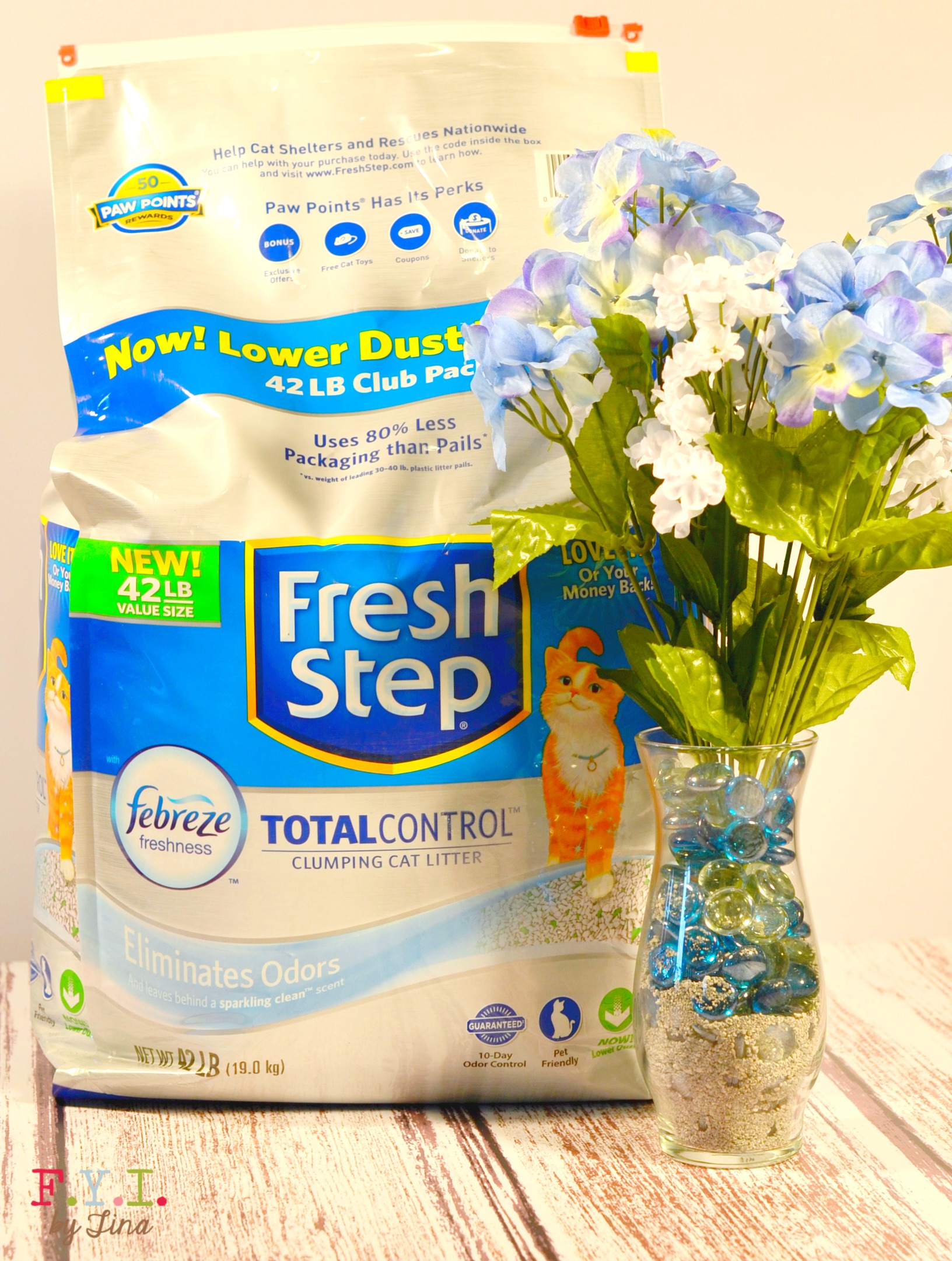 DIY Decorative Odor Absorbing Floral Vase & More Ways to Use Cat Litter