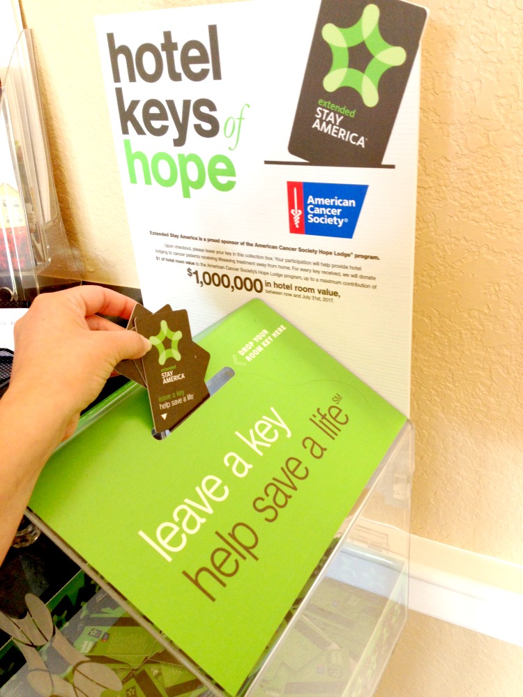 Extended Stay America Hotel Keys of Hope American Cancer Society