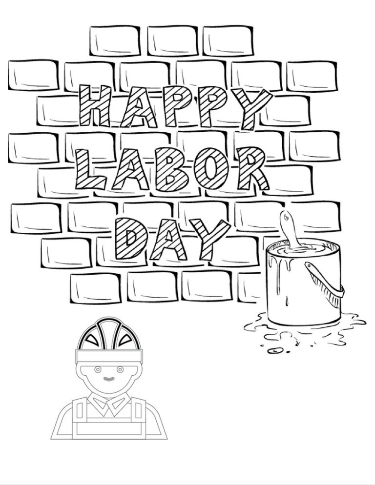 Labor Day Coloring Pages - Free Printable • FYI by Tina