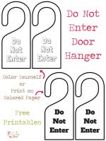 Do Not Enter Door Hanger – Free Printable