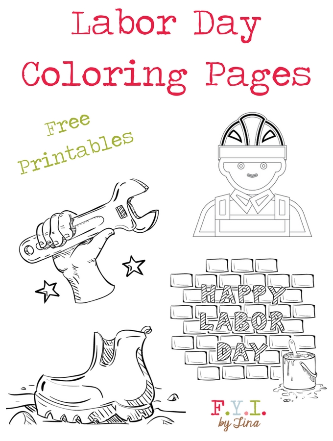 Labor Day Coloring Pages - Free Printables