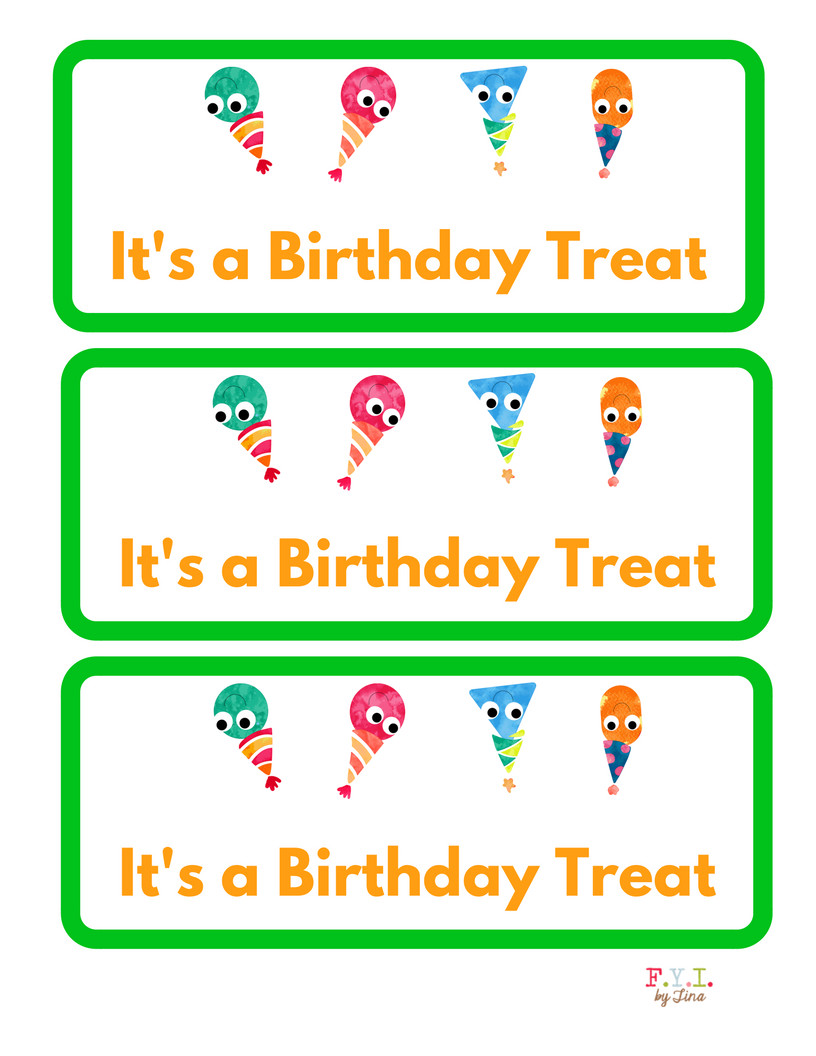 Birthday Sandwich Size Treat Bag Toppers Free Printable Fyi By Tina