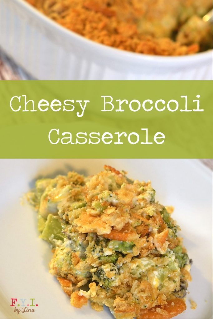Cheesy Broccoli Casserole Recipe • FYI by Tina