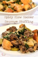 Spicy Slow Cooker Sausage Stuffing