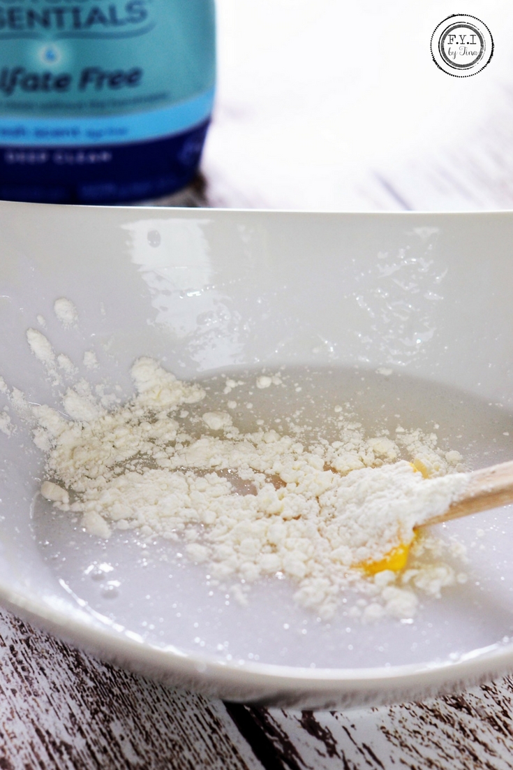 Glitter Slime Recipe Using Sulfate Free all®fresh clean ESSENTIALS® - corn starch 